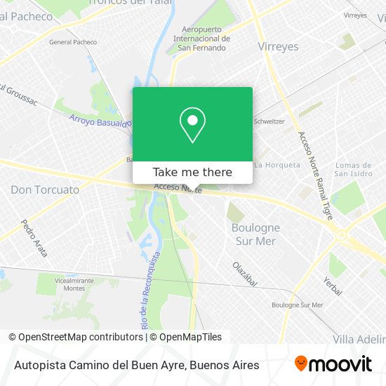 Mapa de Autopista Camino del Buen Ayre