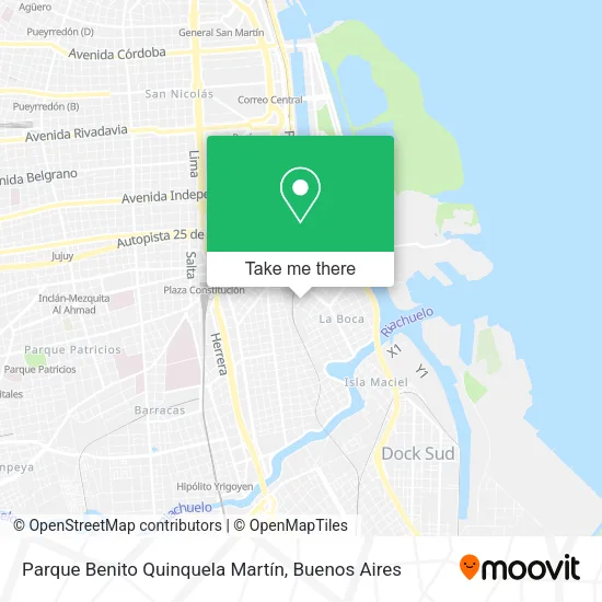 Mapa de Parque Benito Quinquela Martín