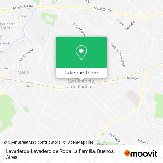 Mapa de Lavaderos-Lavadero de Ropa La Familia