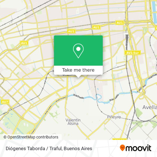 Diógenes Taborda / Traful map