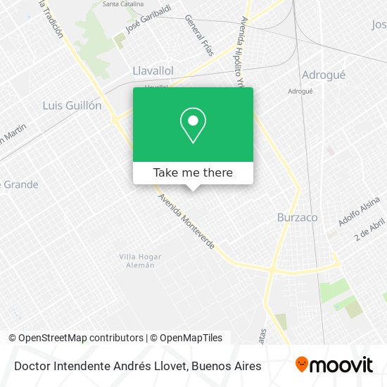 Doctor Intendente Andrés Llovet map