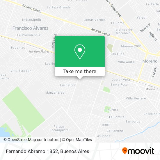 Mapa de Fernando Abramo 1852