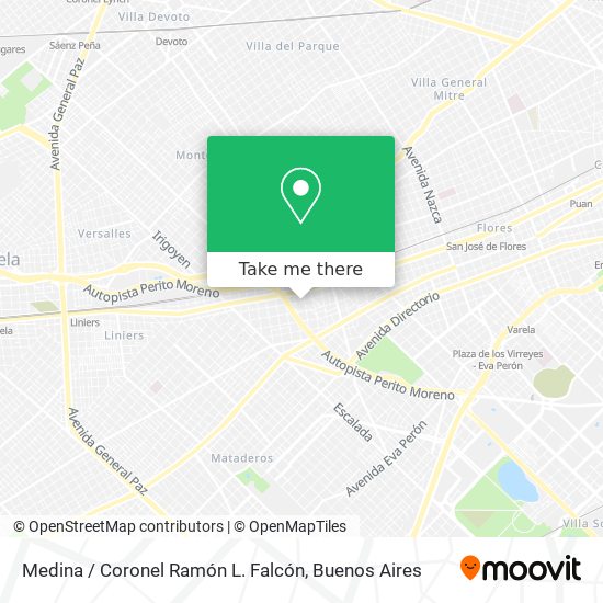 Mapa de Medina / Coronel Ramón L. Falcón