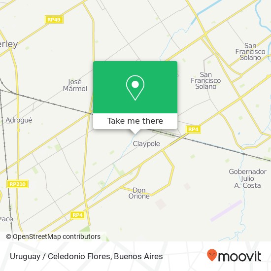 Uruguay / Celedonio Flores map