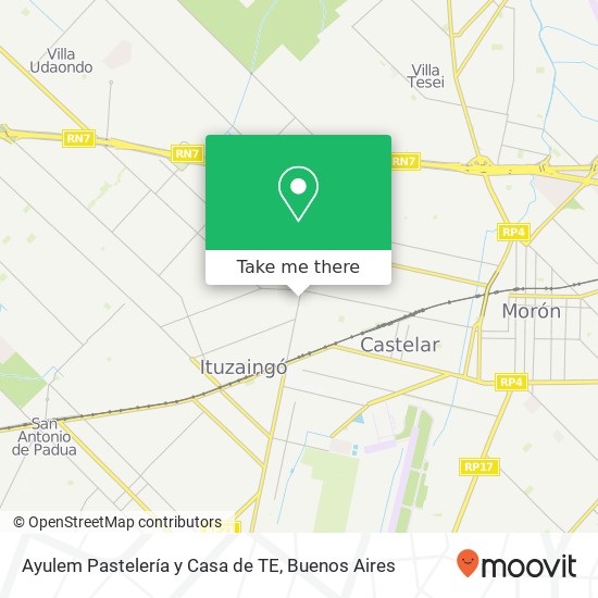 Mapa de Ayulem Pastelería y Casa de TE