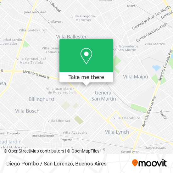 Diego Pombo / San Lorenzo map