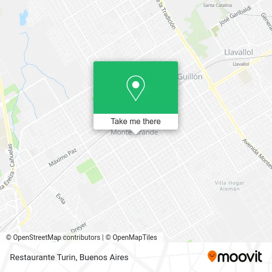 Restaurante Turin map