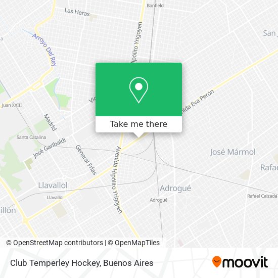 Club Temperley Hockey map