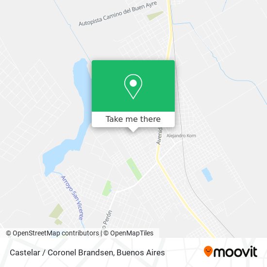 Castelar / Coronel Brandsen map