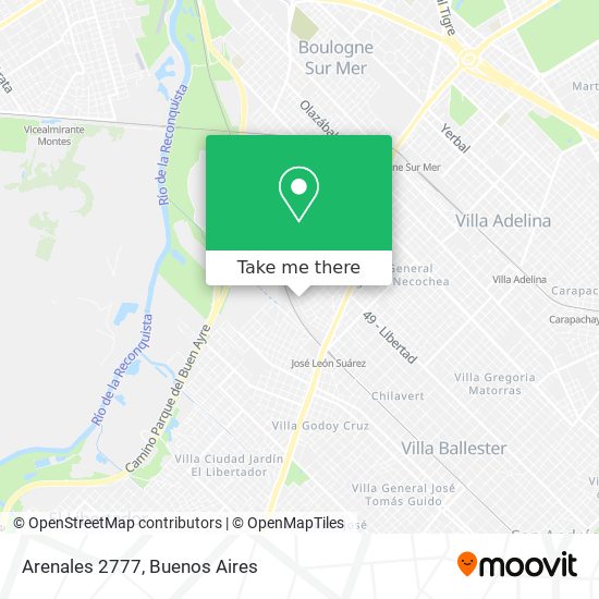 Arenales 2777 map