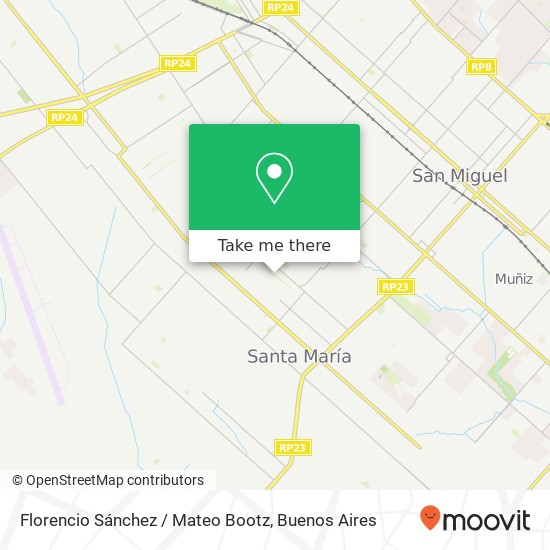 Mapa de Florencio Sánchez / Mateo Bootz