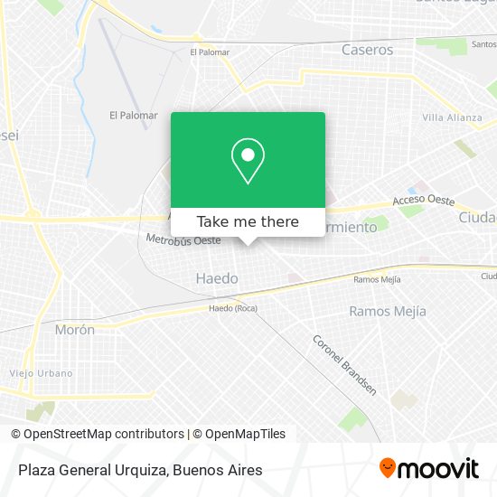 Plaza General Urquiza map