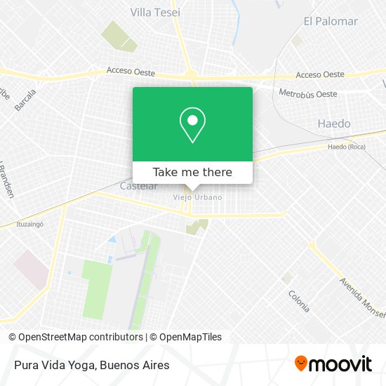 Mapa de Pura Vida Yoga