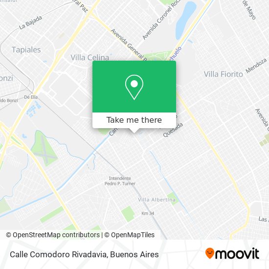 Calle Comodoro Rivadavia map