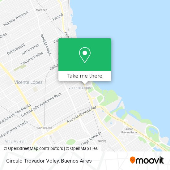 Circulo Trovador Voley map