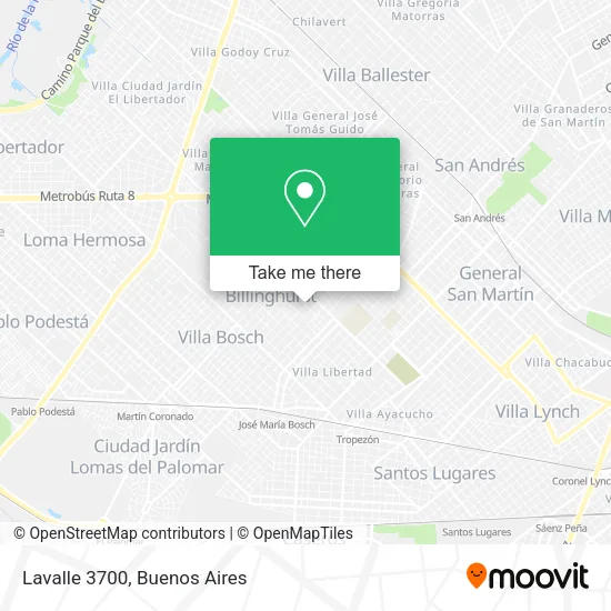 Lavalle 3700 map
