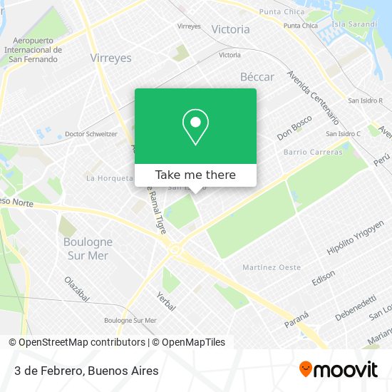 Mapa de 3 de Febrero