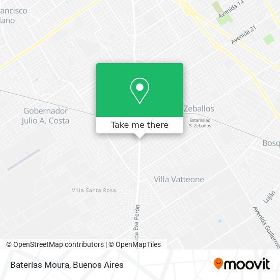 Baterías Moura map