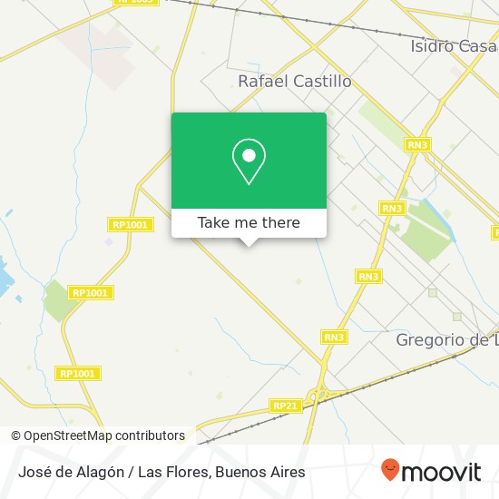 Mapa de José de Alagón / Las Flores