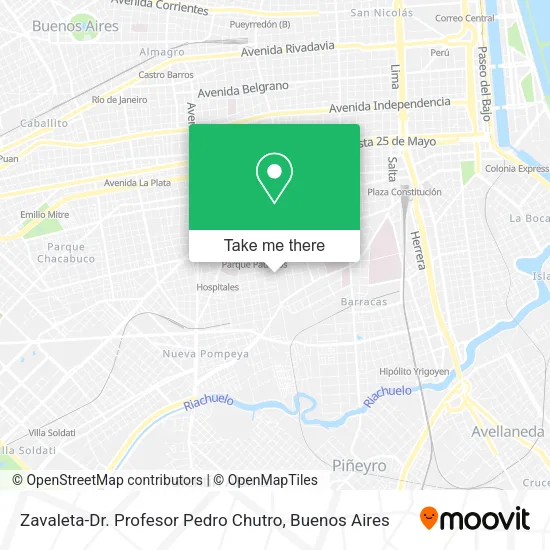 Mapa de Zavaleta-Dr. Profesor Pedro Chutro