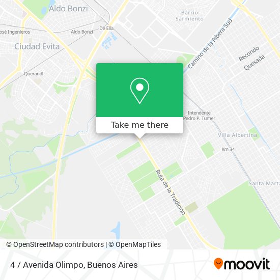 Mapa de 4 / Avenida Olimpo