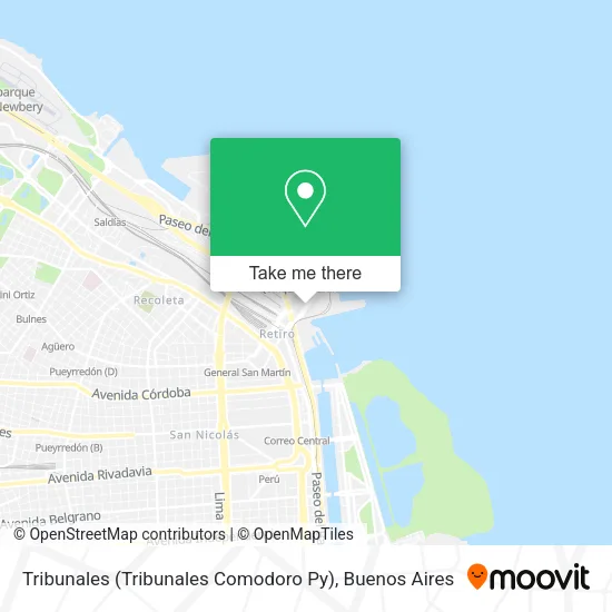Mapa de Tribunales (Tribunales Comodoro Py)