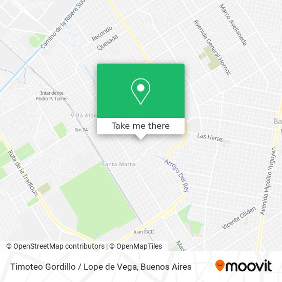 Mapa de Timoteo Gordillo / Lope de Vega