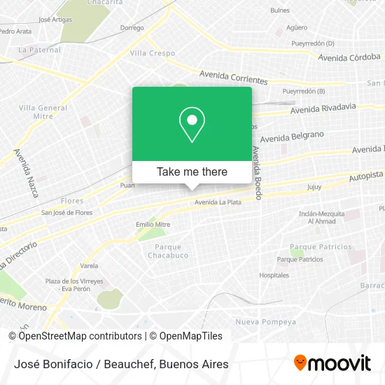 José Bonifacio / Beauchef map