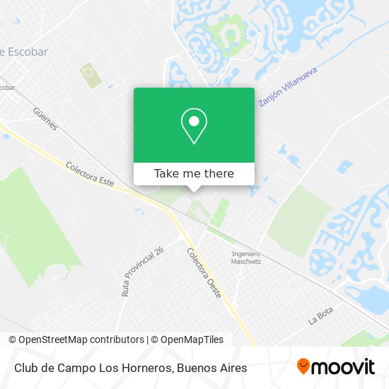 Mapa de Club de Campo Los Horneros