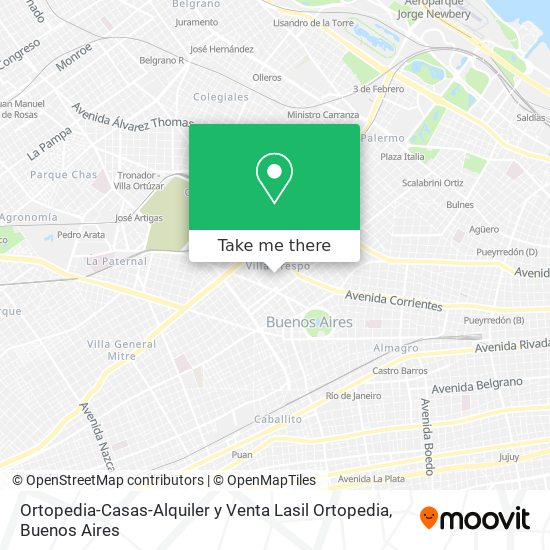 Ortopedia-Casas-Alquiler y Venta Lasil Ortopedia map