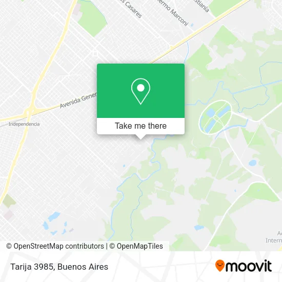 Tarija 3985 map