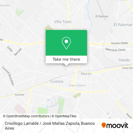 Crisólogo Larralde / José Matías Zapiola map