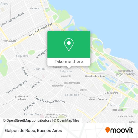 Galpón de Ropa map