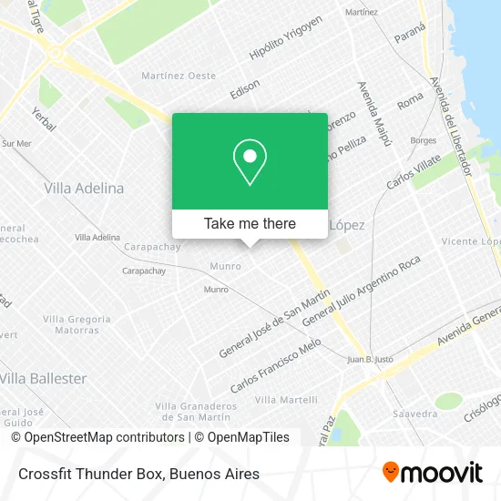 Crossfit Thunder Box map