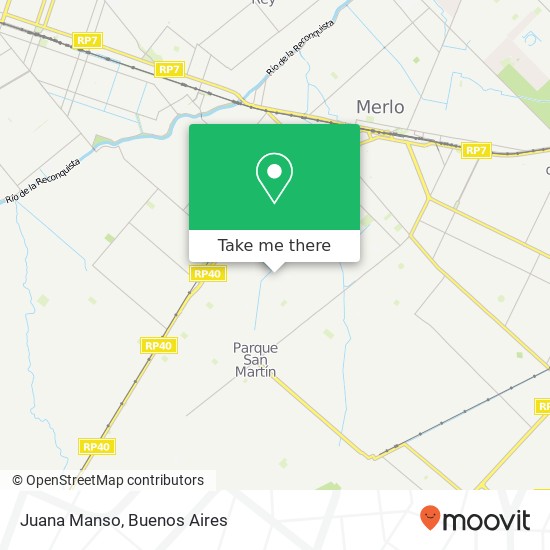 Juana Manso map