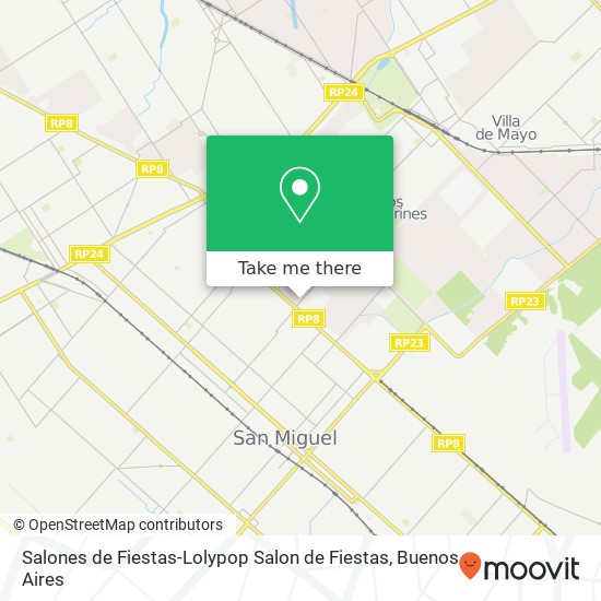 Mapa de Salones de Fiestas-Lolypop Salon de Fiestas