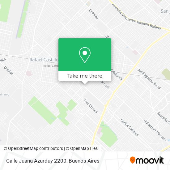 Calle Juana Azurduy 2200 map