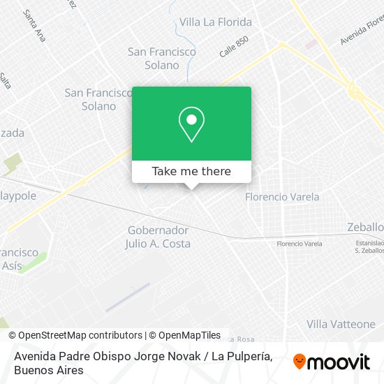 Avenida Padre Obispo Jorge Novak / La Pulpería map