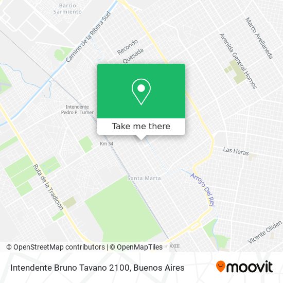 Intendente Bruno Tavano 2100 map