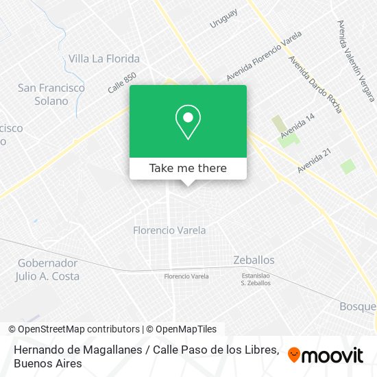 Hernando de Magallanes / Calle Paso de los Libres map