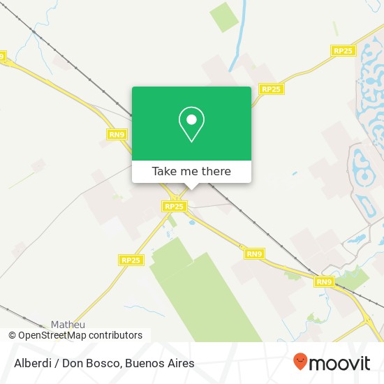 Alberdi / Don Bosco map