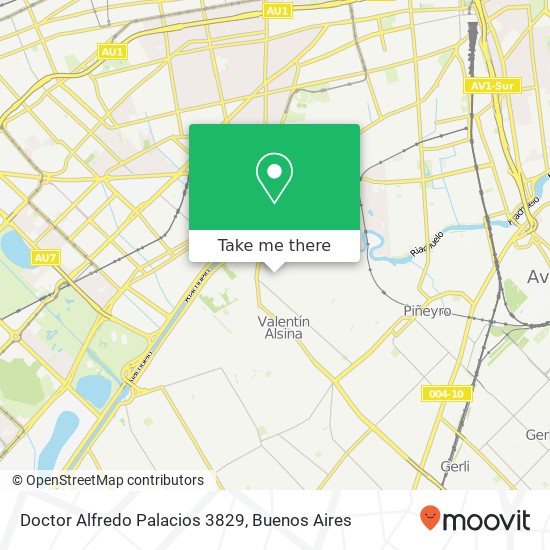 Doctor Alfredo Palacios 3829 map