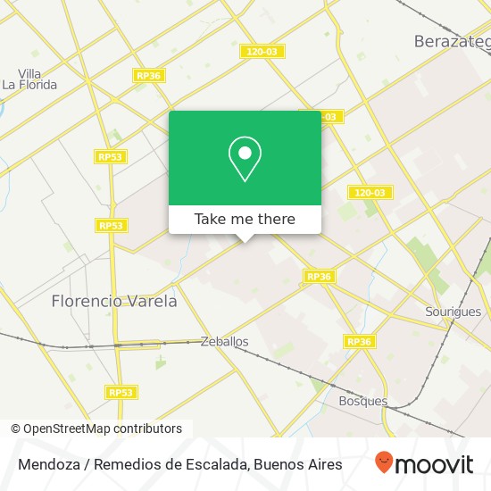 Mapa de Mendoza / Remedios de Escalada