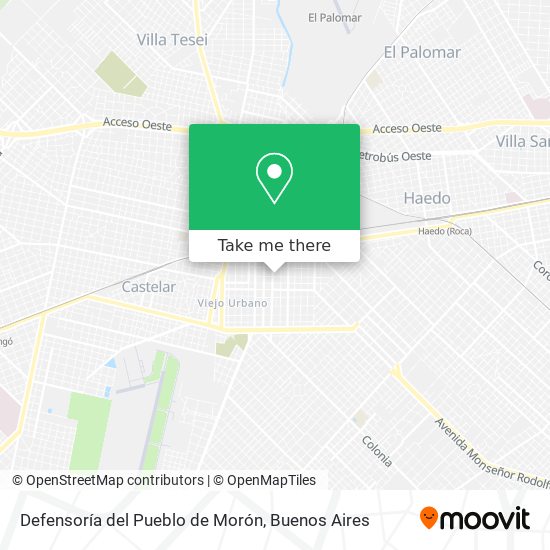 Defensoría del Pueblo de Morón map