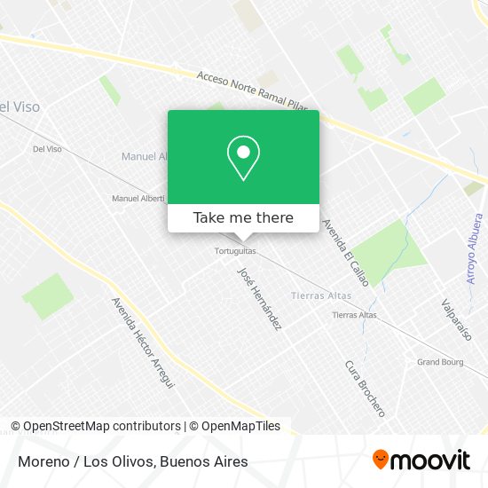 Moreno / Los Olivos map