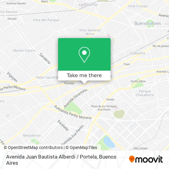 Avenida Juan Bautista Alberdi / Portela map