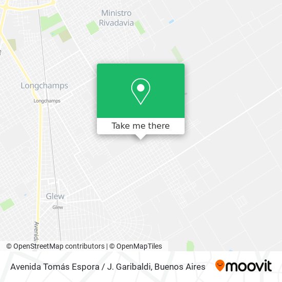 Avenida Tomás Espora / J. Garibaldi map