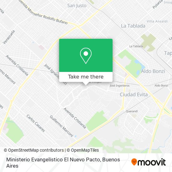 Ministerio Evangelístico El Nuevo Pacto map