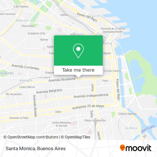 Santa Monica map