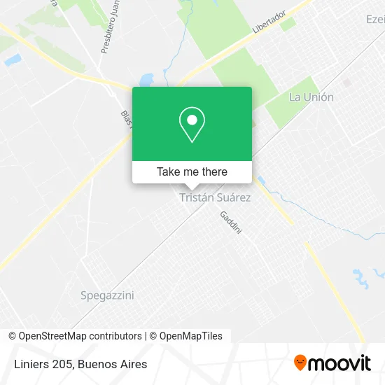Liniers 205 map